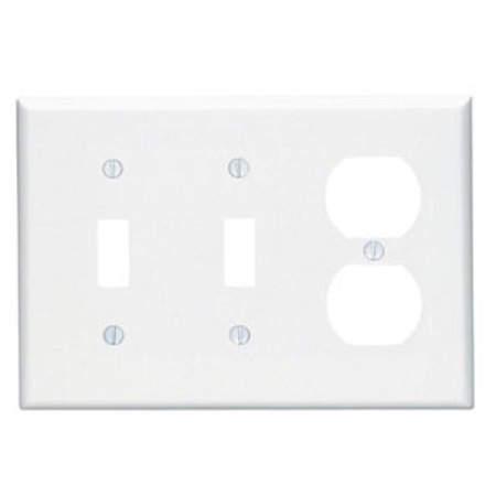 LEVITON Combination 3 Gang Wallplate 80521-W